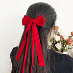 Large and small ribbon style red