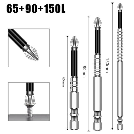 K5 Anti-Slip Bit S2 Magnetic 5A Black Anti-Slip Cross Bit Hand Electric Drill Electric Screwdriver High Hardness