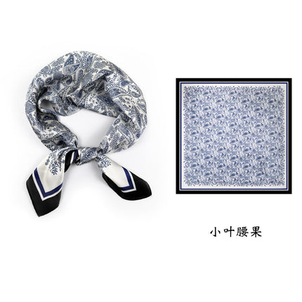 Spring and Summer 70cm Small Square Scarf Women's Autumn and Winter New Foreign Style Fashion All-match Shake Tone Same Scarf Scarf