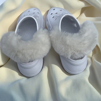 Cave Shoes Plush Liner Fits Cross Card Luo Winter and Winter Snow House Puffs with Velvet Cotton Shoe Cover