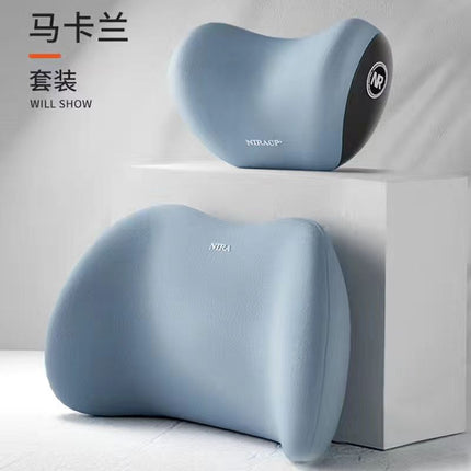 Car Lumbar Headrest Neck Pillow Waist Protection Car Cushion Seat Car Backrest Pillow Lumbar Support Driving Lumbar Support