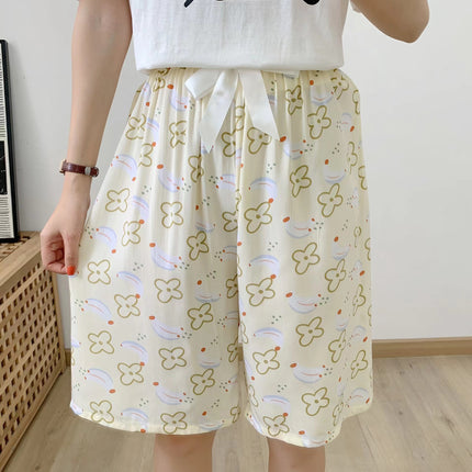 Cotton Silk Sleep Shorts for Women, Summer Thin Style, Trendy Artificial Cotton, Can Be Worn Outside, Japanese Style, Cute Home Wear