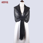 Black with ring black silk / 200*45