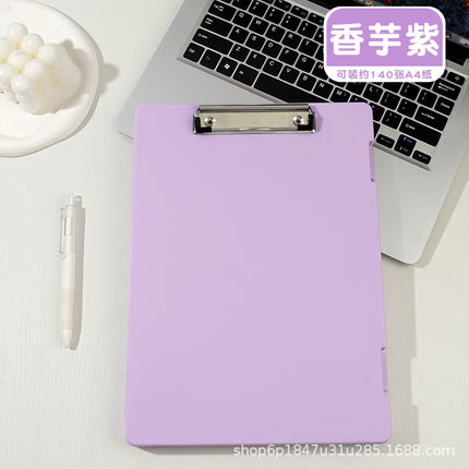 A4 folder paper material storage box student board clip writing pad multifunctional office file storage box