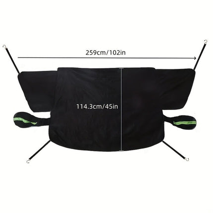 Cross-Border Car Snow Cover, Winter Front Windshield, Anti-Freeze, Anti-Frost and Snow Cover, Magnetic Snow Cover, Half Cover, Car Cover Wholesale