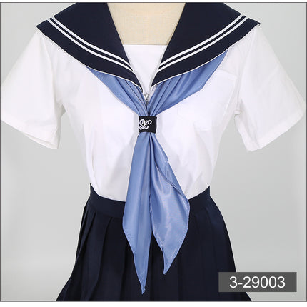 Triangle towel jk sailor suit scarf hand-made solid color Japanese JK uniform large bow tie women's free ring buckle small wholesale