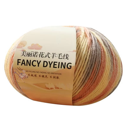 Merino Wool Line Multi-colored Fine Wool Line Hand-knitted Color Crochet Knitted 290 Scarf Cap Line