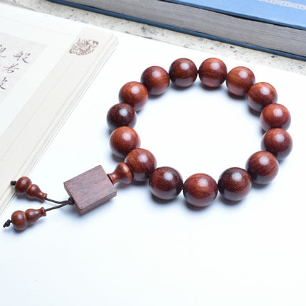 Venus Old Material Zambia Lobular Red Sandalwood Handheld Chain High Oil Mimi Buddha Bead String New Chinese Style Ornament for Men and Women