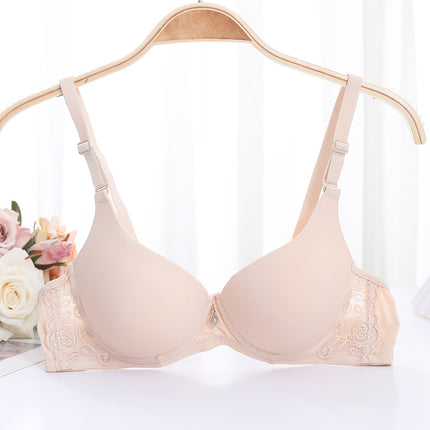 Shantou underwear factory spot adjustable smooth seamless bra women's small chest upper support gathered Japanese girl bra