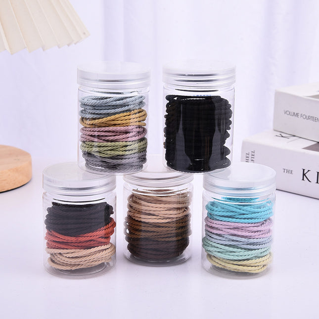 20 canned hair bands new rubber band female tie towel ring thick high elastic hair rope simple hair rope