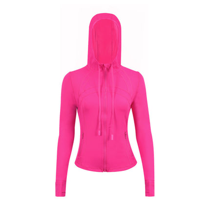 Lulu Original Label Define Yoga Wear Hooded Jacket Jacket Top Breathable Sports Fitness Wear Spring & Fall Women's