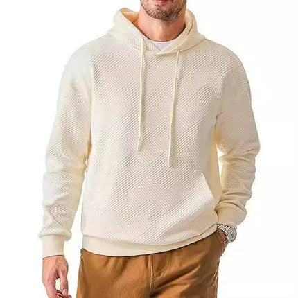 2024 Foreign Trade European and American Men's Wear Hoodie Baby Velvet Casual Pullover Hoodie