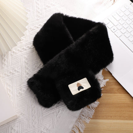 New Style Plush Scarf Otter Fur Scarf Women's Korean Style Autumn and Winter Imitation Rabbit Fur Collar Student Thickened Warm Collar