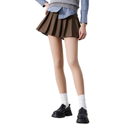 Double-Layer Bare Leg Artifact Autumn and Winter Thick Women's Leggings Flesh-Colored Anti-Snatch Stockings Fleece-Lined Thickeneded Pantyhose Sexy