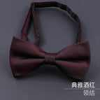 Elegant burgundy bow tie
