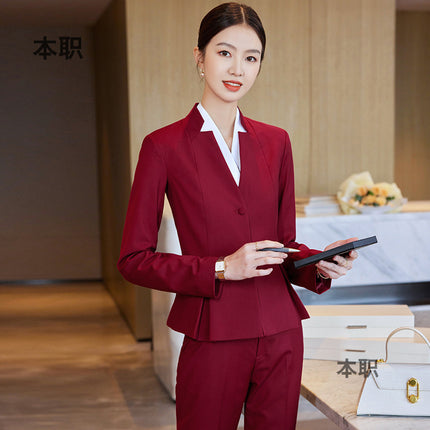 Property Sales Department Customer Service Work Clothes Jewelry Store Hotel Suit Business Wear Slim Fit Aviation Stewardess Case Field Uniform