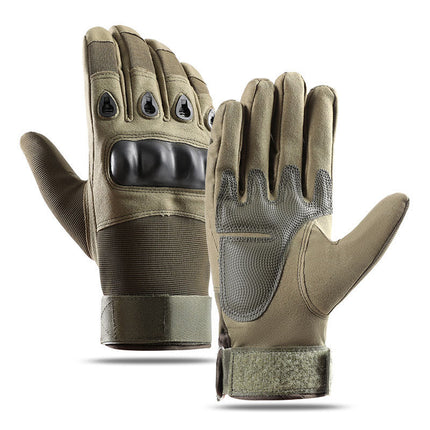 Men's Outdoor Half-Finger Gloves Carbon Fiber Shell Anti-Cut and Wear-Resistant Combat Sports Training Anti-Slip Tactical Gloves Special Forces