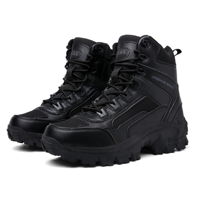 Cross-border Boots Amazon 2024 Fall/Winter Men's High-top Spelling Duoduo AliExpress Outdoor Hiking Boots Snow Boots