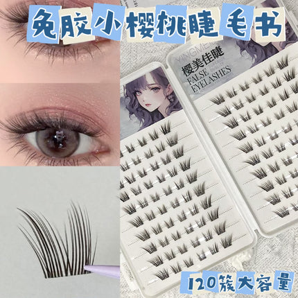 Cross-Border False Eyelashes Large Capacity Glue-Free Full Range of Lazy Eyelashes Collection Wholesale Customized European and American Glue-Free False Eyelashes
