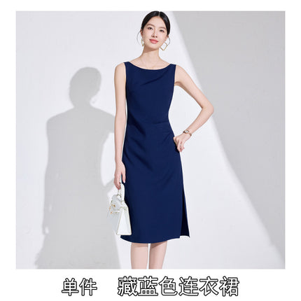Pink High-End Three-Quarter Sleeve Blazer Women's Pants Dress Business Attire Two-Piece Suit High-End Elegant Trendy