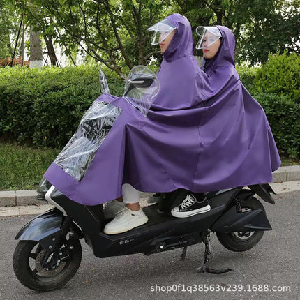 Morandi Electric Poncho Raincoat Anti-rainstorm Full-body Electric Motorcycle Single Extra-large Thickened Men's and Women's New Style