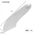 Knife shaped foundation scraper