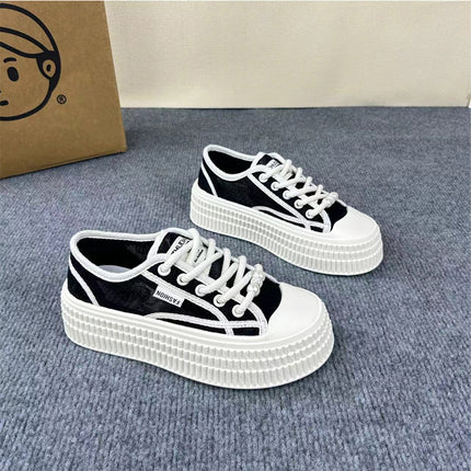 Lightweight Fisherman Shoes Women's 2024 Summer New Sports Mesh Breathable Feet White Shoes Canvas Shoes 34 Size Elevated