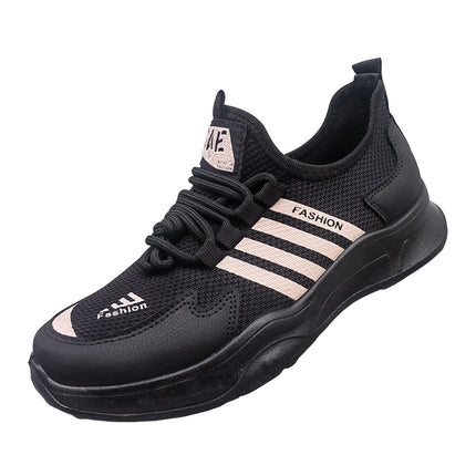 Fashionable Student Old Beijing Cloth Shoes Women's Casual Round Toe Polyurethane Soft Sole Sports Walking Shoes Light and Breathable Running Shoes