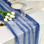 A7 sapphire blue yarn sapphire blue beads / 150*300CM