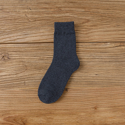 terry socks fleece-lined thick socks mid-tube socks for men and women autumn and winter warm warm towel socks winter warm stockings
