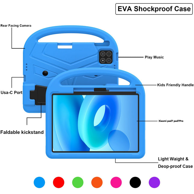 Sparrow Suitable for Xiaomi Pad7/Pad7 Pro Children's Flat Anti-fall Cover EVA Material Protective Case