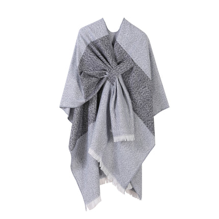 Jiangnan Watertown Knitted Shawl High-end Ethnic Style Cloak Western Sichuan Yunnan Travel Wear Imitation Cashmere Cape Women