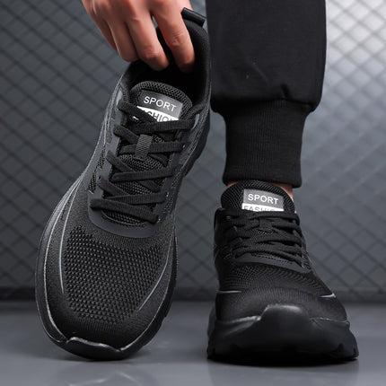 Large Size 45 Men's Shoes Youth Running Shoes Summer Mesh Breathable Gas Measurement Shock-Absorbing Lightweight Sports Shoes Drop Shipping