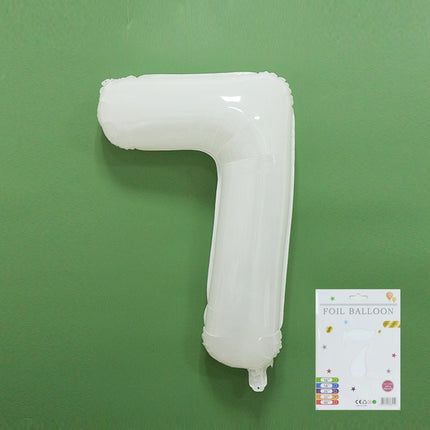 32 inch fine packaging digital aluminum foil balloon independent paper card packaging birthday party decoration floating air ball wholesale