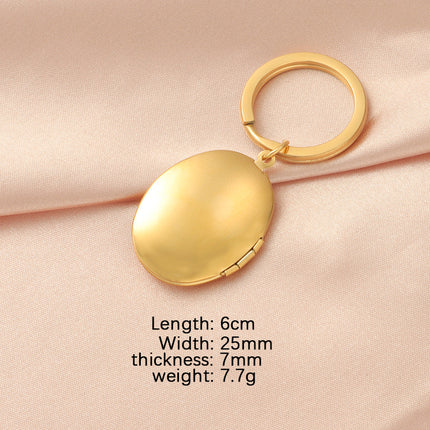 316L Mirror Stainless Steel Various Style Photo Box Pendant DIY Open Photo Photo Frame Pendant Keychain