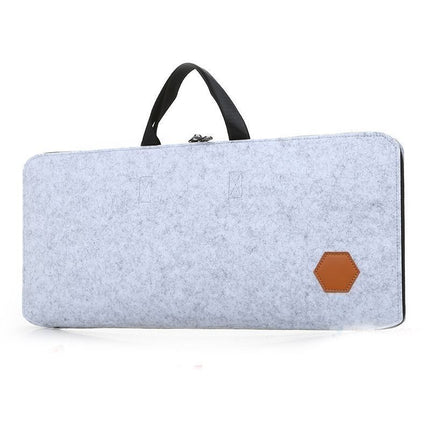 New Felt Computer Keyboard Portable Storage Bag E-sports Equipment Mechanical Keyboard Bag Dust-proof Drop-proof Protective Cover