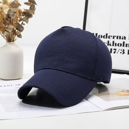 Summer Lightweight Mesh Quick-Dry Baseball Cap for Men 2026 New Large Head Circumference Sun Protection Breathable Sunshade Cap