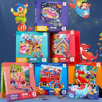 Children's Advanced Puzzle Magnetic Puzzle 3 to 6 Years Old Early Education Baby Magnetic Flat Chart Toy for 2 Boys 4 Girls