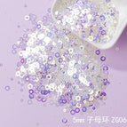 Purple glitter [small pack 10g] / 5m sub-ring zg06