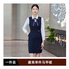 Navy Blue Vest dress / S