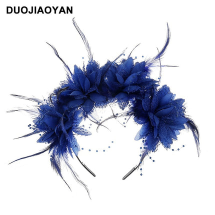 Spider Flower Party Halloween New Flower Headdress Hair Hoop Wholesale Makeup Personality European and American Cosplay