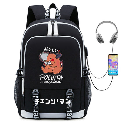Anime Chainsaw Man Chainsaw Man peripheral schoolbag student male travel bag chain saw Man computer backpack