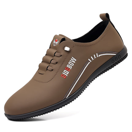 Summer Leather Shoes Soft Leather Men's Shoes Soft Sole Men's Business Casual Shoes One Pedal Lightweight Bean Shoes Board Shoes