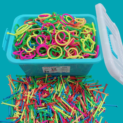 Spot Smart Stick Building Blocks Toys Kindergarten Educational Splicing Stick Children's Small Particle Building Blocks Assembly Toys Wholesale