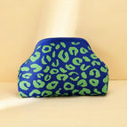 Leopard print [blue-green] / 30*22*9cm