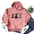 6801-Rose Gold Hoodie (Black font) / S