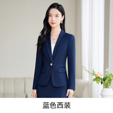 Goddess Fan Suit suit Women's 2024 Spring and Autumn New Professional White Collar Interview Work Clothes Slim Two-piece suit Pants