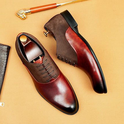 [vip for] British men's leather shoes leather leather processing business shoes formal shoes retro men's shoes