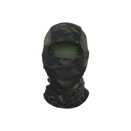 Camouflage Hood, Outdoor Cycling Mask, Breathable, Quick-Drying Neck Scarf, Sun Protection, Face Covering, Windproof Helmet Liner, Cross-Border