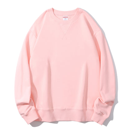 380g Heavyweight Pure Cotton Classy Cotton Tight and Warm Terry Round Neck Sweatshirt Trendyy and Versatile with Customizable Logo
